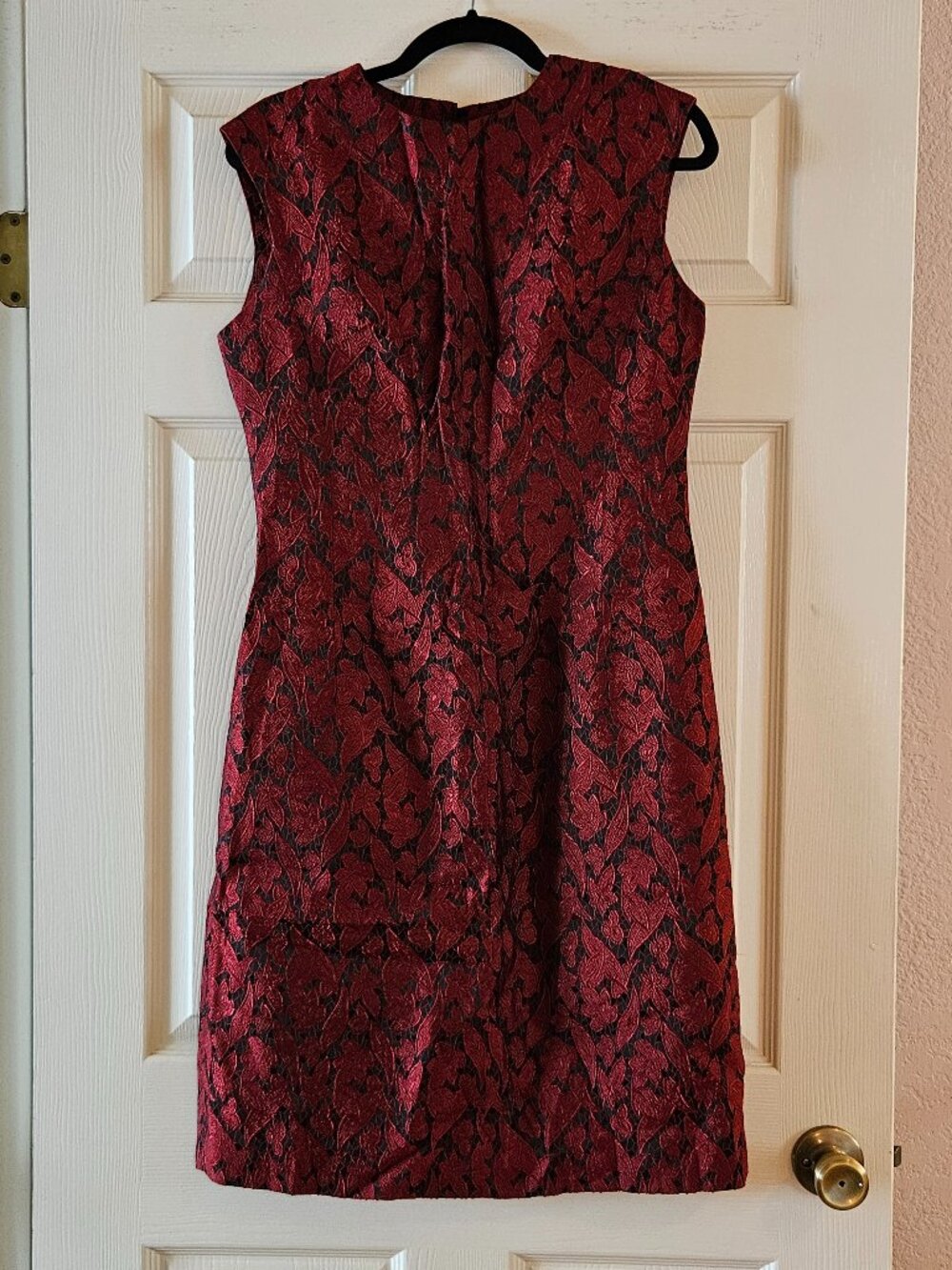 VINTAGE Red lace dress with black background Goth, Cocktail